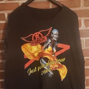 2001 Aerosmith Just Press Play Tour Vintage Tee